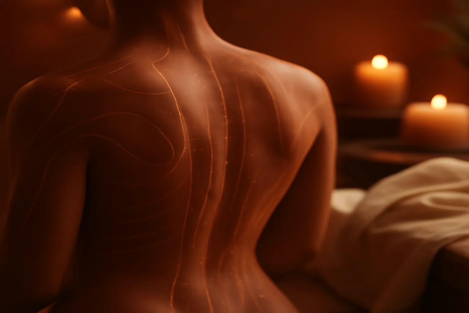 Praticien effectuant une acupressure sur les méridiens du pied