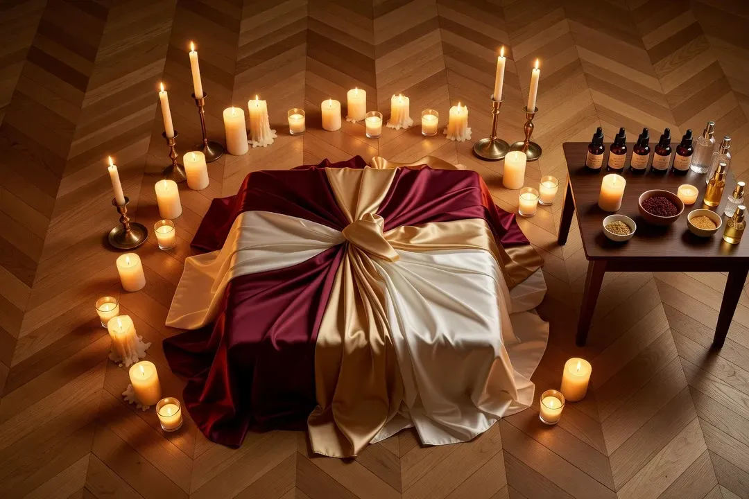 Rituel de préparation au massage tantrique — respiration et intention