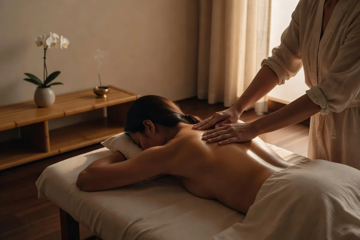 Massage relaxant du soir favorisant l'endormissement à Paris