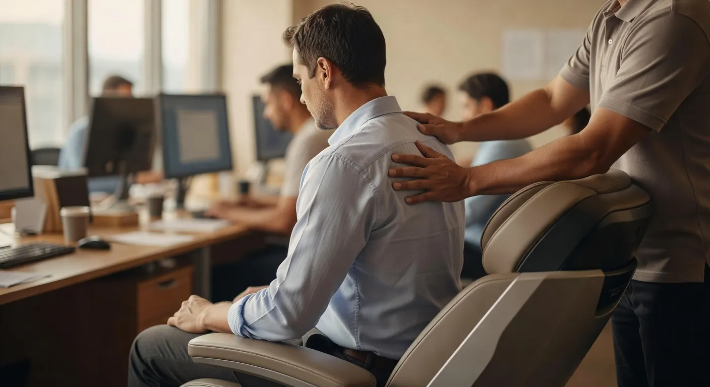 Organisation logistique d'une journée bien-être avec massage Amma en entreprise