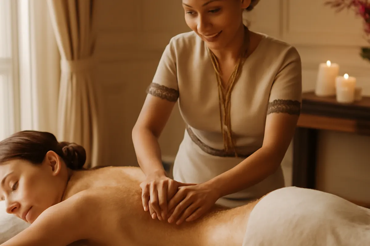 Rituel spa complet avec gommage avant un massage balinais à Paris