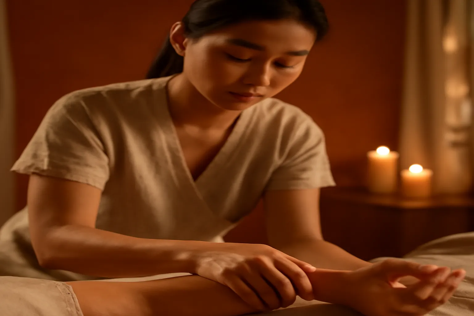 Cartographie des méridiens du corps humain utilisée en massage chinois Tui Na
