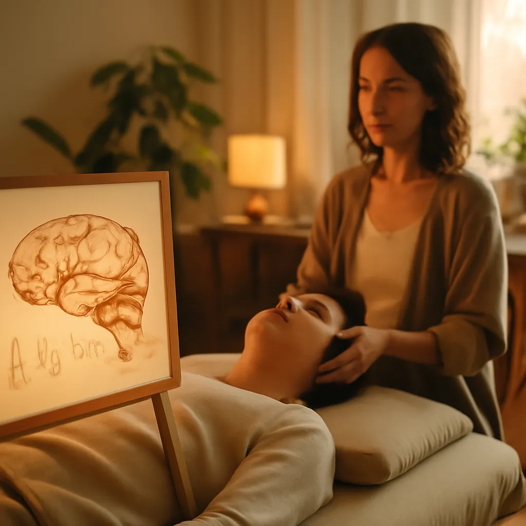 Praticien réalisant un massage thérapeutique sur le dos pour réduire le stress chronique