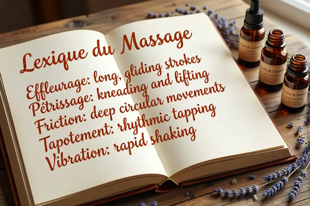 Lexique du massage et du bien-être : 40 termes techniques expliqués en 2026